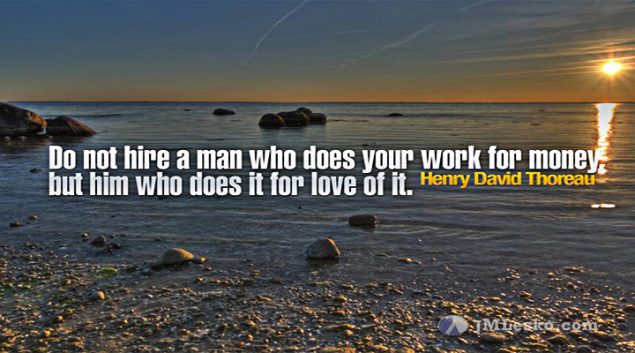 pebble beach along ocean front image for j m lesko motivational reflection title Hire a Man Who Loves His Work